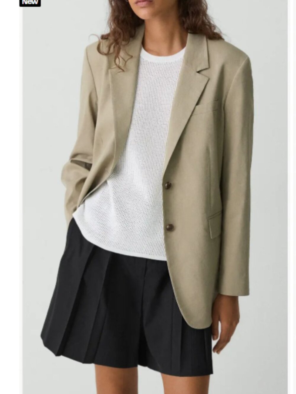 NEW Theory Relaxed Blazer In Good Linen